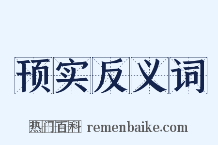 顸实反义词是什么意思的图片